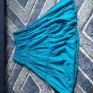 CATO Teal Peasant Skirt
